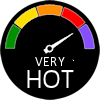 very hot  heat